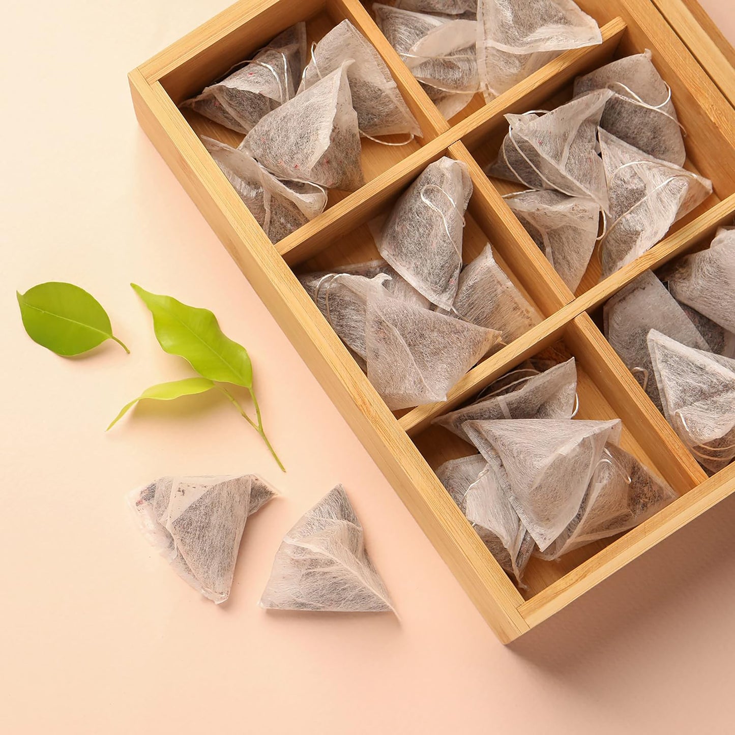 6-Slot Blank Food Safe Bamboo Organizer Box
